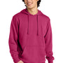 District Mens Very Important Fleece Hooded Sweatshirt Hoodie w/ Pouch Pocket - Dark Fuchsia Pink