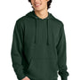 District Mens Very Important Fleece Hooded Sweatshirt Hoodie w/ Pouch Pocket - Forest Green