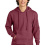 District Mens Very Important Fleece Hooded Sweatshirt Hoodie w/ Pouch Pocket - Heather Cardinal Red