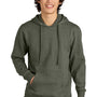 District Mens Very Important Fleece Hooded Sweatshirt Hoodie w/ Pouch Pocket - Heather Olive Green