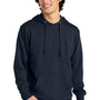 District Mens Very Important Fleece Hooded Sweatshirt Hoodie w/ Pouch Pocket - New Navy Blue