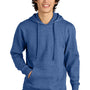 District Mens Very Important Fleece Hooded Sweatshirt Hoodie w/ Pouch Pocket - Royal Blue Frost