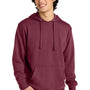District Mens Very Important Fleece Hooded Sweatshirt Hoodie w/ Pouch Pocket - Plum Purple