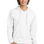 District Mens Very Important Fleece Hooded Sweatshirt Hoodie w/ Pouch Pocket - White