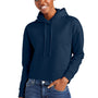District Womens V.I.T. Fleece Hooded Sweatshirt Hoodie - New Navy Blue