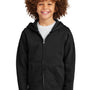 District Youth V.I.T. Fleece Full Zip Hooded Sweatshirt Hoodie w/ Pockets - Black