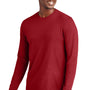 District Mens Very Important Long Sleeve Crewneck T-Shirt - Classic Red