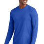 District Mens Very Important Long Sleeve Crewneck T-Shirt - Deep Royal Blue