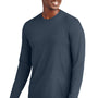 District Mens Very Important Long Sleeve Crewneck T-Shirt - New Navy Blue
