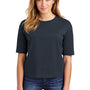 District Womens Very Important Boxy Short Sleeve Crewneck T-Shirt - New Navy Blue - Closeout