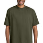 District Mens Gritty Short Sleeve Crewneck T-Shirt - Dark Olive Green - NEW