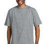 District Mens Gritty Short Sleeve Crewneck T-Shirt - Heather Light Grey - NEW
