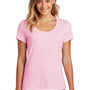District Womens Flex Short Sleeve Scoop Neck T-Shirt - Lilac Pink - Closeout