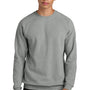 District Mens Cloud Fleece Crewneck Sweatshirt - Heather Steel Grey