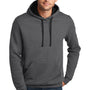 District Mens The Concert Fleece Hooded Sweatshirt Hoodie w/ Pouch Pocket - Heather Charcoal Grey