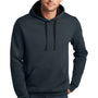 District Mens The Concert Fleece Hooded Sweatshirt Hoodie w/ Pouch Pocket - New Navy Blue