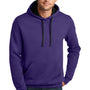 District Mens The Concert Fleece Hooded Sweatshirt Hoodie w/ Pouch Pocket - Purple