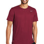 Nike Mens Team rLegend Dri-Fit Moisture Wicking Short Sleeve Crewneck T-Shirt - Team Maroon