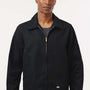 Dickies Mens Unlined Industrial Stain Resistant Eisenhower Full Zip Jacket - Black