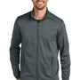 Eddie Bauer Mens Smooth Fleece Full Zip Sweatshirt w/ Pockets - Iron Gate Grey