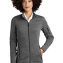 Eddie Bauer Womens Pill Resistant Fleece Full Zip Jacket - Heather Dark Grey