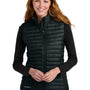 Eddie Bauer Womens Packable Quilted Water Resistant Full Zip Vest - Black