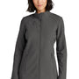 Eddie Bauer Womens Stretch Water Resistant Full Zip Soft Shell Jacket - Iron Gate Grey