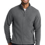 Port Authority Mens Full Zip Fleece Jacket - Deep Smoke Grey