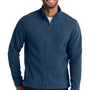 Port Authority Mens Full Zip Fleece Jacket - Insignia Blue