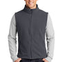 Port Authority Mens Full Zip Fleece Vest - Iron Grey