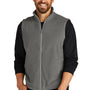 Port Authority Mens Pill Resistant Microfleece Full Zip Vest - Pearl Grey
