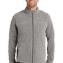 Port Authority Mens Heather Pill Resistant Microfleece Full Zip Sweatshirt w/ Pockets - Heather Pearl Grey