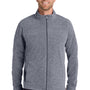 Port Authority Mens Heather Pill Resistant Microfleece Full Zip Sweatshirt w/ Pockets - Heather True Navy Blue