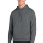 Sport-Tek Mens Sport-Wick Moisture Wicking Fleece Hooded Sweatshirt Hoodie w/ Pouch Pocket - Dark Smoke Grey