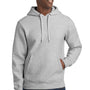 Sport-Tek Mens Fleece Hooded Sweatshirt Hoodie w/ Pouch Pocket - Heather Grey