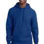 Sport-Tek Mens Fleece Hooded Sweatshirt Hoodie w/ Pouch Pocket - Royal Blue