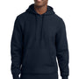 Sport-Tek Mens Fleece Hooded Sweatshirt Hoodie w/ Pouch Pocket - True Navy Blue