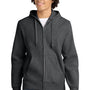 Sport-Tek Mens Fleece Full Zip Hooded Sweatshirt Hoodie w/ Pockets - Heather Graphite Grey