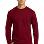 Gildan Mens Ultra Long Sleeve Crewneck T-Shirt - Cardinal Red