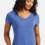 Hanes Womens Perfect-T Moisture Wicking Short Sleeve V-Neck T-Shirt - Royal Blue