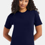 Hanes Mens Beefy-T Short Sleeve Crewneck T-Shirt - Navy Blue