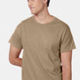 Hanes Mens Authentic Short Sleeve Crewneck T-Shirt - Pebble