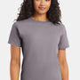Hanes Mens Essential-T Short Sleeve Crewneck T-Shirt - Graphite Grey