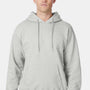 Hanes Mens Ultimate Cotton PrintPro XP Pill Resistant Hooded Sweatshirt Hoodie w/ Pouch Pocket - Ash Grey