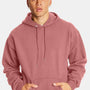 Hanes Mens Ultimate Cotton PrintPro XP Pill Resistant Hooded Sweatshirt Hoodie w/ Pouch Pocket - Mauve