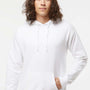 Hanes Mens Perfect Sweats Hooded Sweatshirt Hoodie w/ Pouch Pocket - White
