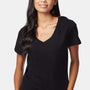 Hanes Womens Perfect-T Short Sleeve V-Neck T-Shirt - Black