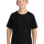 Jerzees Youth Ultimate Short Sleeve Crewneck T-Shirt - Black Ink