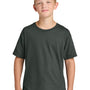 Jerzees Youth Ultimate Short Sleeve Crewneck T-Shirt - Charcoal Grey