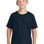 Jerzees Youth Ultimate Short Sleeve Crewneck T-Shirt - Navy Blue